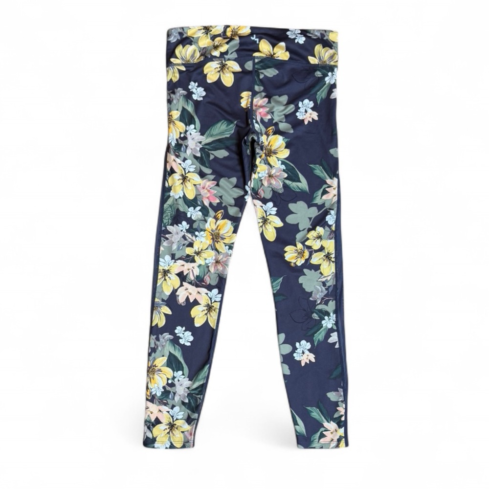 JoyLab High-Rise 7/8 Leggings Floral with Sheer Mesh Side Panels - Small - Picture 5 of 6
